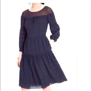 Banana Republic sheer yoke dress